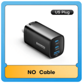 carreador ASOMETECH GaN USB tipo-C 65W QC4.0