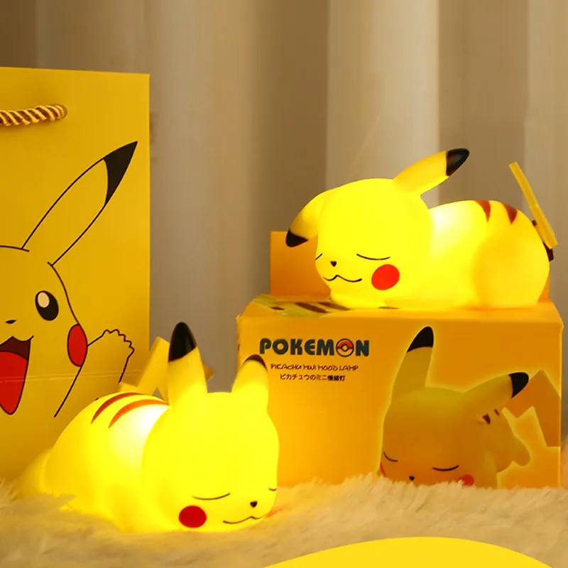 Luminároa Pokemon Pikachu Glowing Night Light for Children