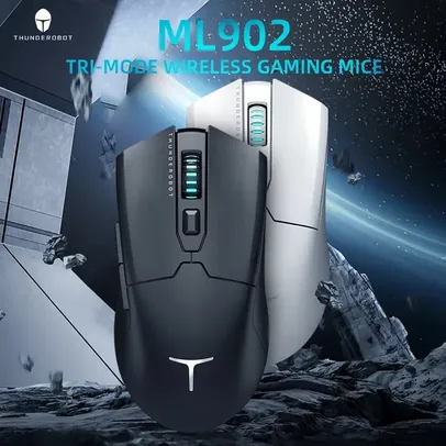 Saindo por R$ 109,65: Mouse Gamer Sem Fio Thunderobot ML602, Sensor PAW3395 | Pelando