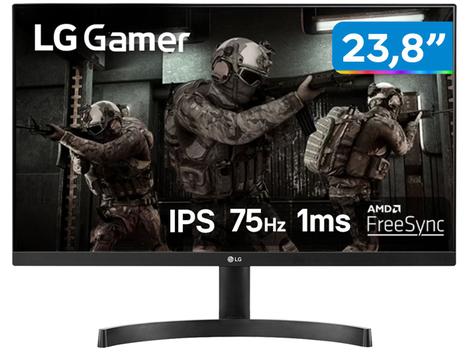 [C. Ouro] Monitor Gamer 75Hz Full HD 23,8” LG 24ML600M-B