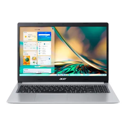 Notebook Acer Aspire 5 AMD Ryzen7-5700U, 16GB RAM, SSD 512GB, 15.6 Full HD IPS, AMD Radeon, Linux, Prata - A515-45-R74N