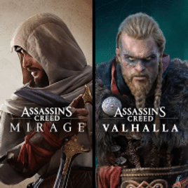 Jogo Pacote Assassins Creed Mirage e Assassin's Creed Valhalla - PS4 & PS5