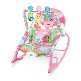 Maxibaby Cadeira de Descanso Balanço Funtime Unicórnio Acompanha 3 Brinquedos Interativos Livre de BPA Cinto 3 ponto