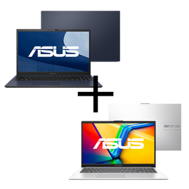 Kit Notebook ASUS ExpertBook 256GB SSD 4GB RAM B1502CBA-BQ2863X W11 Pro + Notebook ASUS Vivobook Go 256GB SSD 4GB RAM 15 E1504GA-NJ447 Linux