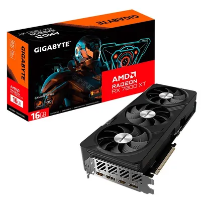 Placa de Vídeo RX 7800 XT Gaming OC Gigabyte AMD, 16GB GDDR6, RGB, 256 Bits - GV-R78XTGAMING OC-16GD