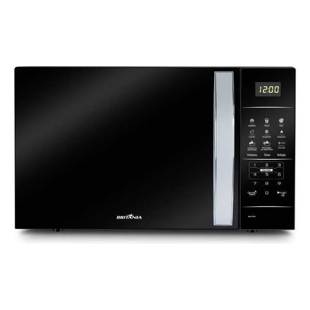 Micro-Ondas 34L Britânia Porta Espelhada 1400w - BMO34PB