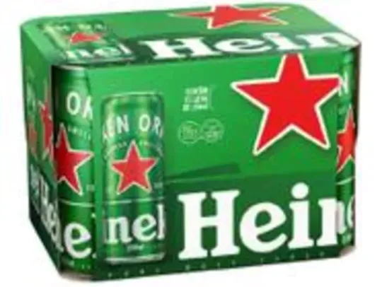 [Clientes Ouro] Cerveja Heineken Lata 350ml 12 Unidades