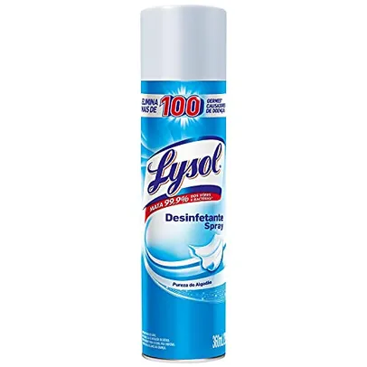 [Rec] Leve 3 Pague 2 - LYSOL Desinfetante Spray - Pureza do Algodão 295g, Azul