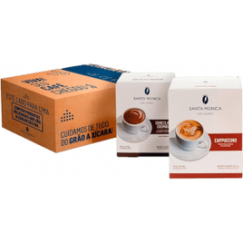 Pack Café Santa Monica Chocolate Cremoso e Cappuccino - 2 unidades 300g