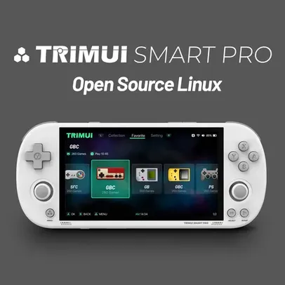 [COM TAXA | Moedas e APP] Trimui Smart Pro 64GB Console de Video Game Retro