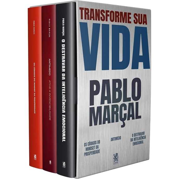 Box com 3 Livros Coleção Transforme Sua Vida - Pablo Marçal