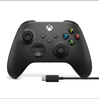 Controle Original Xbox Series Carbon Black + Cabo USB