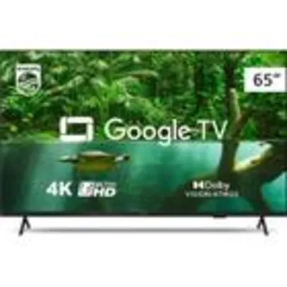 Smart TV Philips 65 LED 4K UHD Google TV 55PUG7408/78