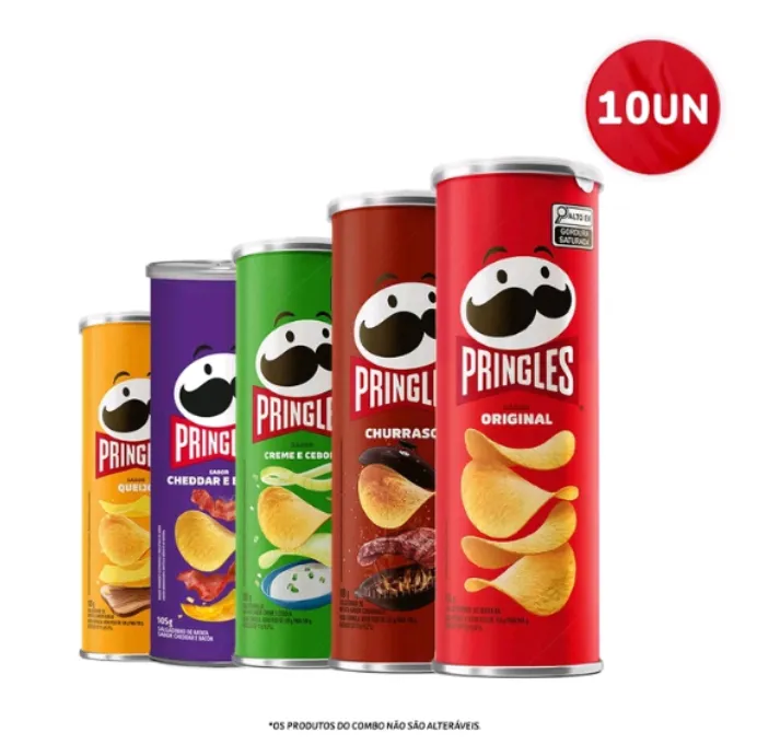 Combo Pringles® Sabores Sortido 10 Unidades