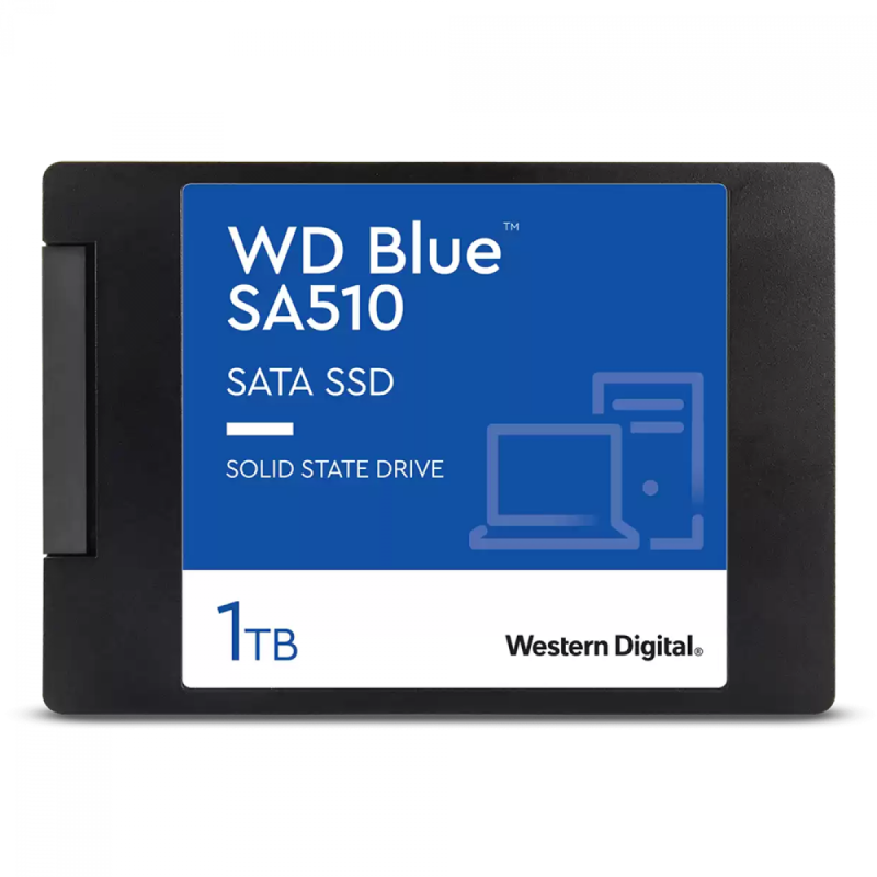 SSD WD_Blue SA510 1TB Sata III Leitura 560MBs e Gravação 530MBs WDS100T3B0A