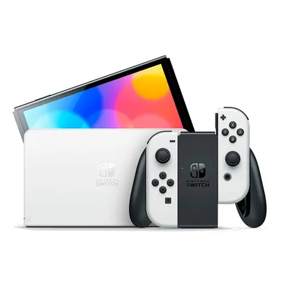 [Selecionados] Console Nintendo Switch Oled com Joy-Con, Branco - HBGSKAAA2