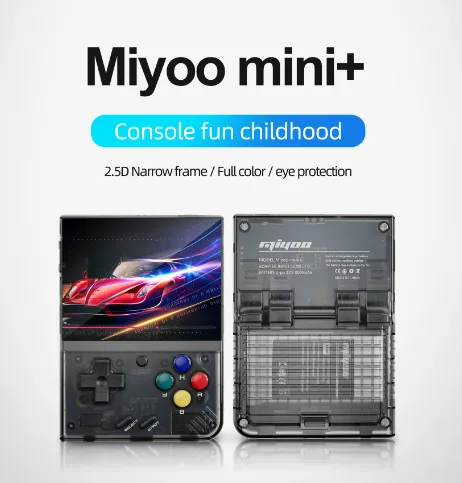(Impostos Incluso) MIYOO-Mini Plus Emulador Retro, V2 Mini + Tela IPS + 15k Jogos