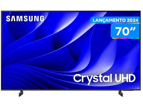 Smart TV 70” 4K UHD LED Samsung Crystal 70DU8000 - Wi-Fi Bluetooth Alexa 3 HDMI