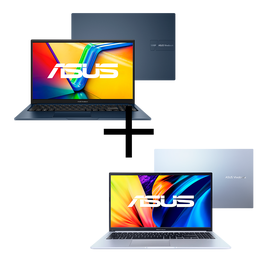 Kit Notebook Asus Vivobook 15 i5-1235U 8GB SSD 512GB KeepOS X1504ZA-NJ983 + Vivobook i5-12450H 8GB SSD 256GB W11 X1502ZA-BQ1758W