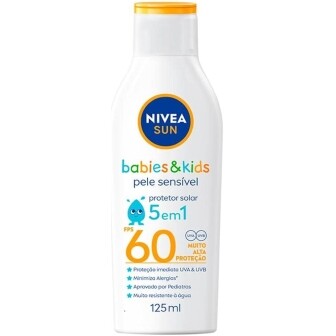 Protetor Solar Nivea Sun Kids & Babies Pele Sensível FPS 60 - 125ml