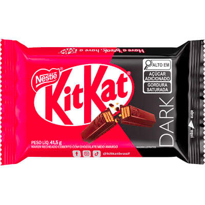 Chocolate Kit Kat Nestlé Dark Unidade com 41,5g