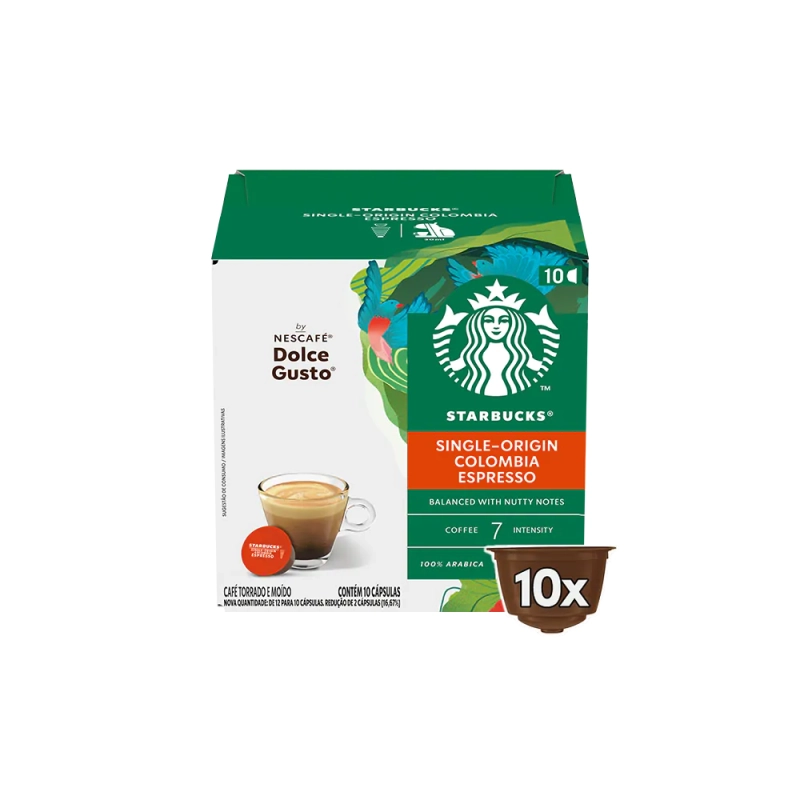Cápsula Starbucks Espresso Colombia - 10 Unidades