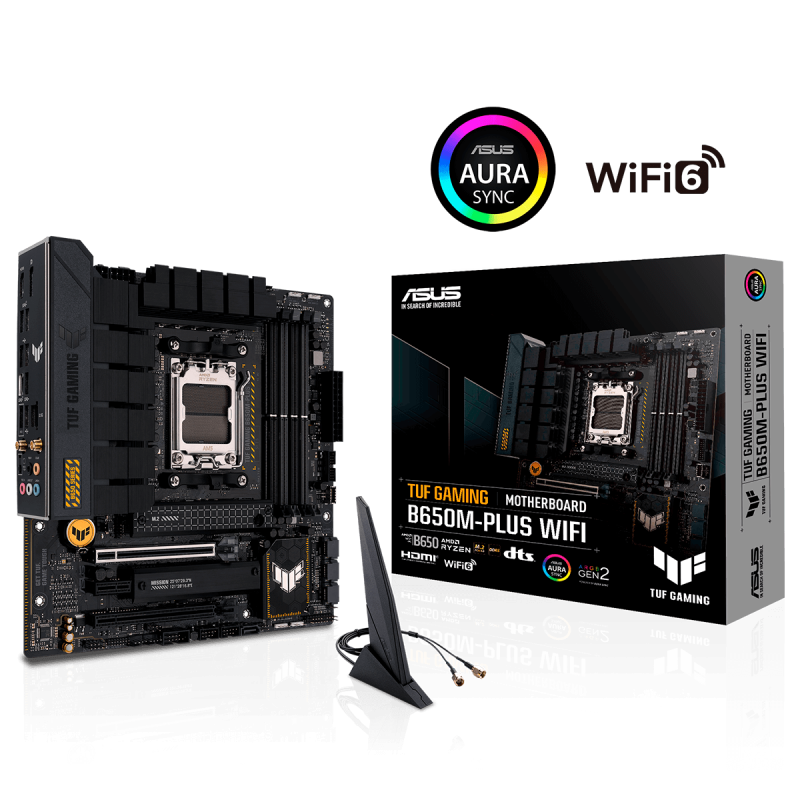 Placa Mãe Asus TUF Gaming B650M-PLUS WIFI Chipset B650 AMD AM5 mATX DDR5 90MB1BF0-M0EAY0