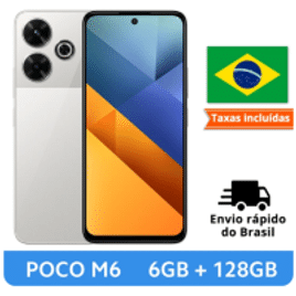Smartphone POCO M6 Versão Global 128GB 6GB RAM