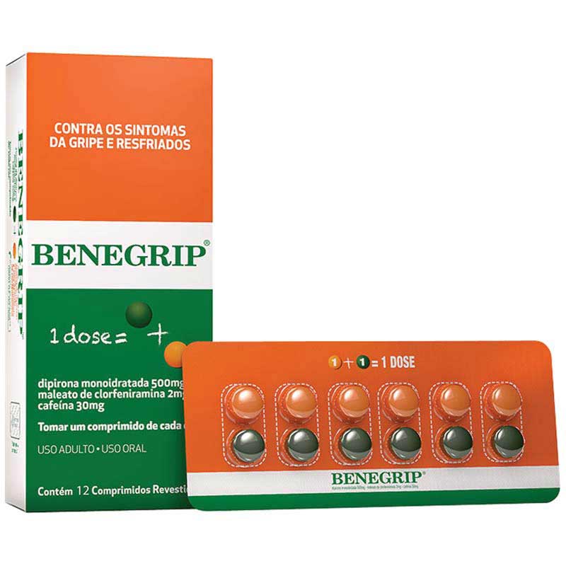 Benegrip 12 Comprimidos Revestidos