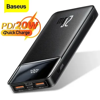 (moedas) Powerbank Baseus 15W 10000mAh