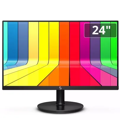 Monitor 24" LED Full HD, Widescreen, 75Hz, 2ms - HDMI, VGA, VESA, Ajuste de inclinação - 3green M240WHD