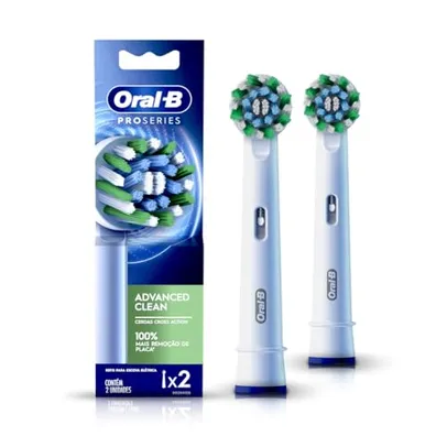 [REC] Oral-B Refis PRO SERIES Advanced Clean 2 Unidades, para Escova de Dentes Elétrica Oral-B, 100% mais remoção de placa