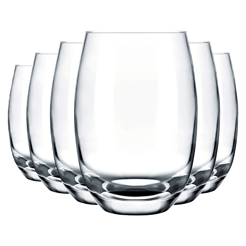 Conjunto De Copos De Vidro Aruba 465ml 6 Peças Nadir