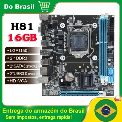 [Do Brasil] Placa Mãe LGA1150 h81 lga 1150