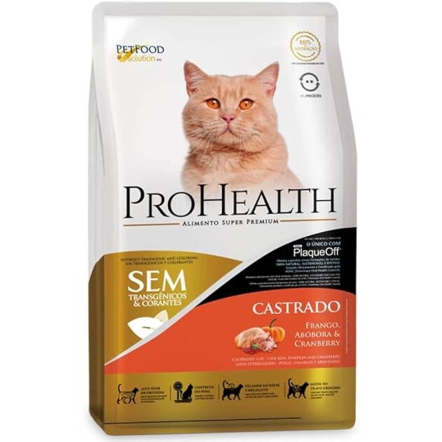Ração Pro Health Cat AD Castrado Frango 1kg