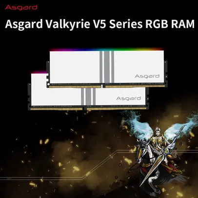 Saindo por R$ 188,22: (SEM IMPOSTO)Asgard Valkyrie DDR4 RAM for Desktop, PC, Dissipador de calor branco, Desempenho OC, 8GB, X2, 16GB, 32GB, 3200MHz | Pelando