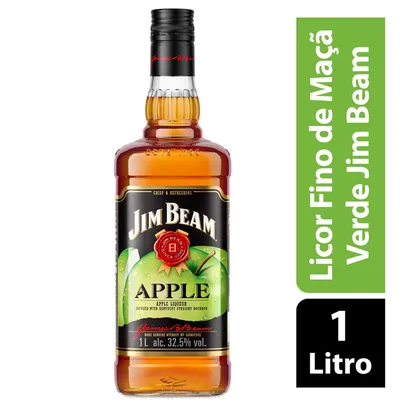 Saindo por R$ 71: Licor de Whiskey Bourbon Americano Jim Beam Apple 1L + Brinde | Pelando