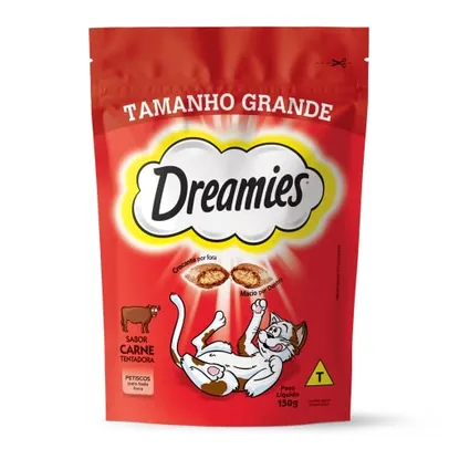 Dreamies Petisco Carne Tentadora Gatos Adultos 150G