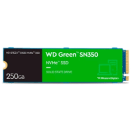SSD WD Green SN350 250GB M.2 2280 NVMe PCIE 3.0 2400Mb/s - WDS250G2G0C
