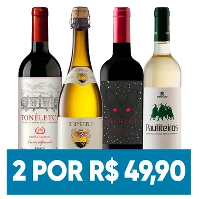 2 Vinhos por R$ 49,90