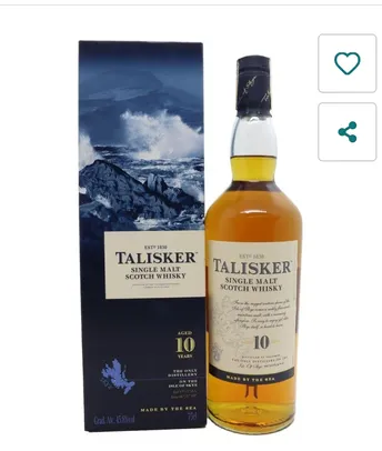 Whisky Talisker Single Malt 10 Anos 750Ml