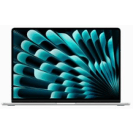 MacBook Air Apple 15" M2 CPU 8 Núcleos GPU 10 Núcleos 8GB RAM SSD 256GB Prateado - MQKR3BZ/A
