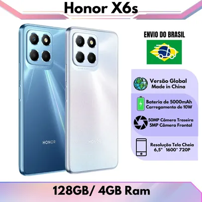 [Do Brasil] Smartphone Honor X6s 128GB / 4GB RAM 4G