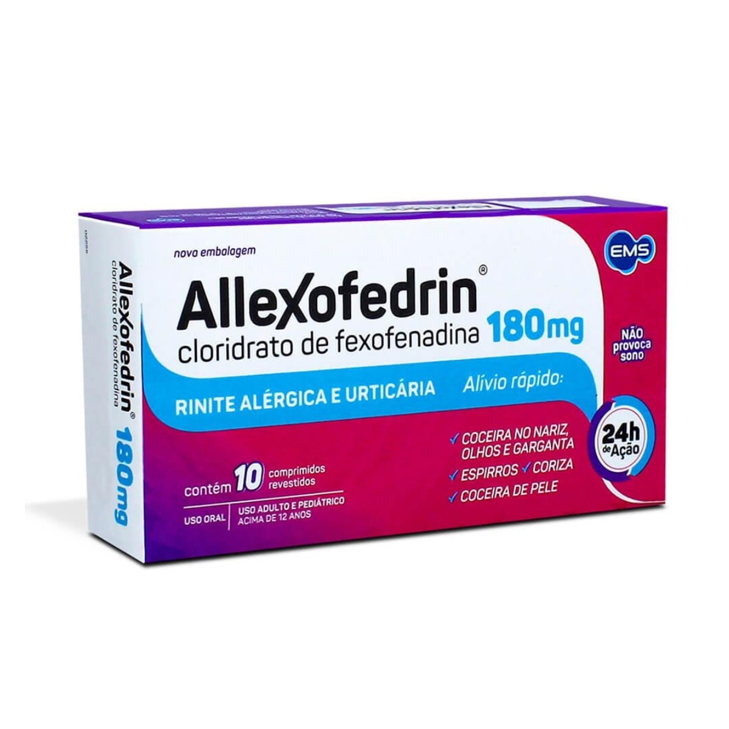 Allexofedrin 180mg 10 Comprimidos Revestidos