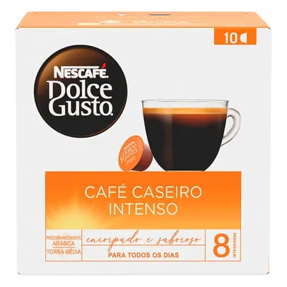 (REC) (Leve 3 Pague 2) Dolce Gusto Nescafé Café Caseiro Intenso 10 Capsulas 90G