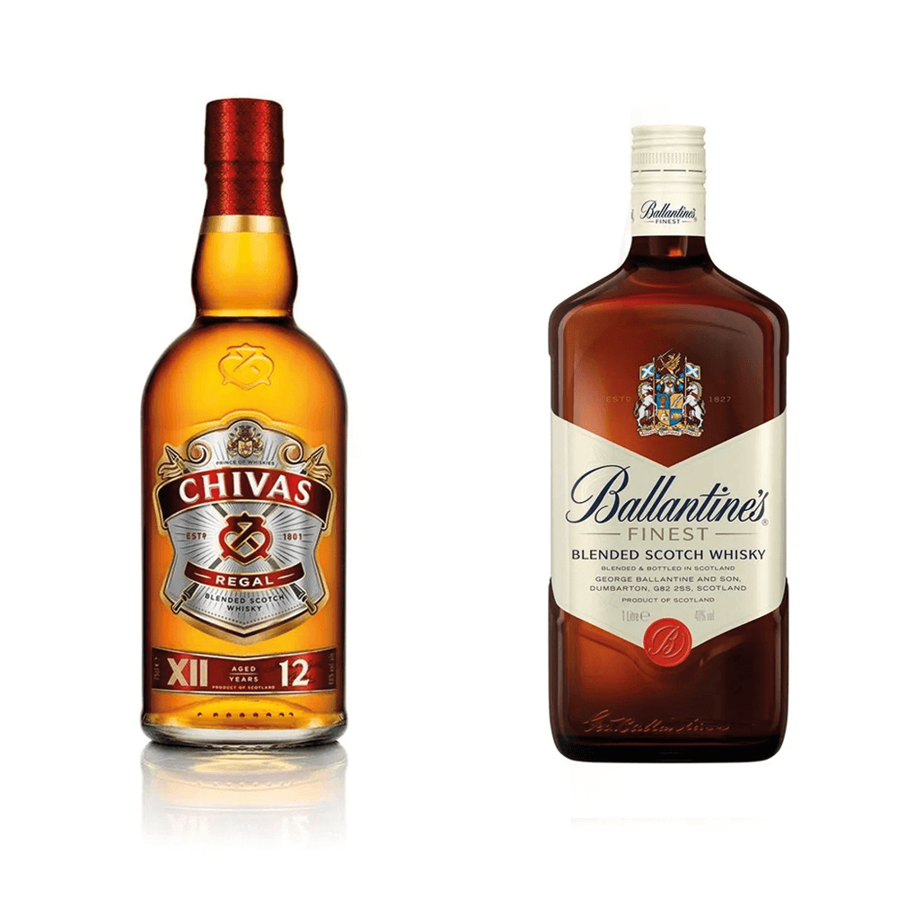 Whisky Chivas Regal 12 anos 750ml + Whisky Ballantine&apos;s Finest 1L