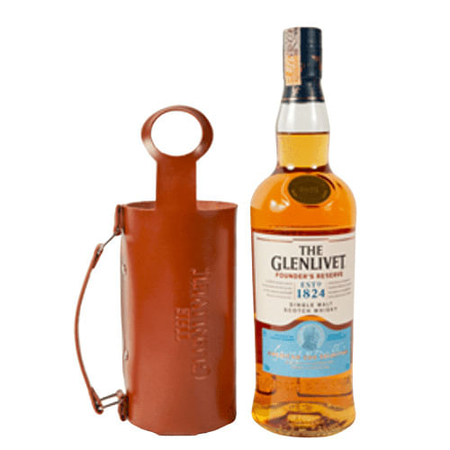 Whisky The Glenlivet Founder's Reserve 750ml + Embalagem Presenteável em Couro Sintético