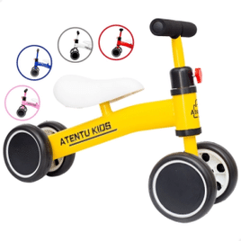 Bicicleta Infantil De Equilíbrio Sem Pedal Balanço 4 Rodas