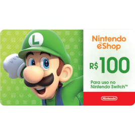 Gift Card R$ 100,00 Nintendo eShop