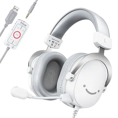 [APP] [MOEDAS] FIFINE H9W USB Gaming Headset, 7.1 Surround Sound, 3.5mm Jack, Microfone, Over Ear Headphone com fio